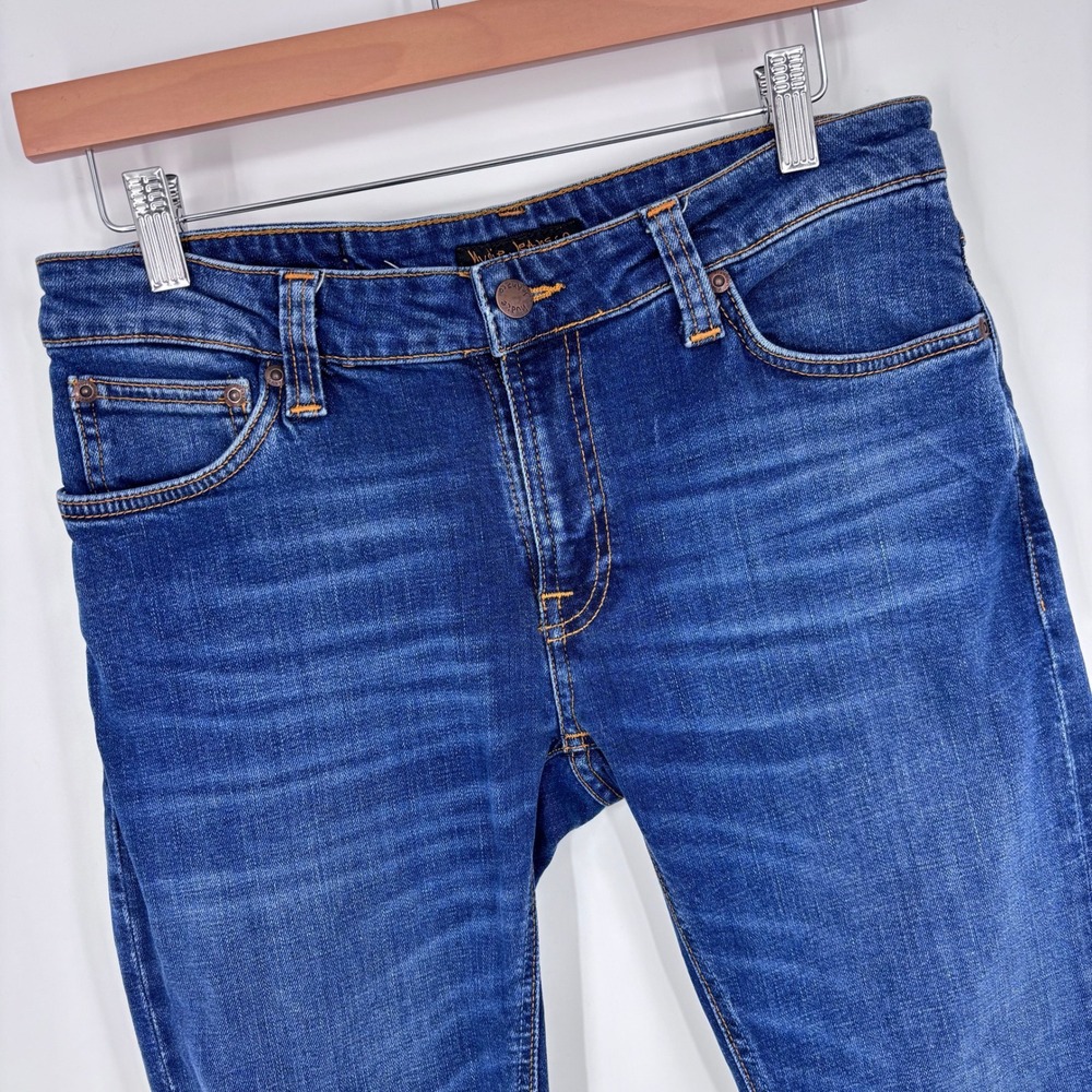 Nudie Jeans Skinny Lin Mid Authentic Power Jeans Mens 30x29 (Tag 31x30) Stretch